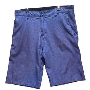 Ron Jon Shorts Adult 31 Surf Shop Hybrid Casual Walk Board Shorts Blue Heather‎